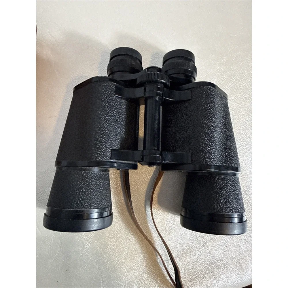Vtg SEARS BINOCULARS  7x50 mm Coated Optics Model # 6204 W/ Case